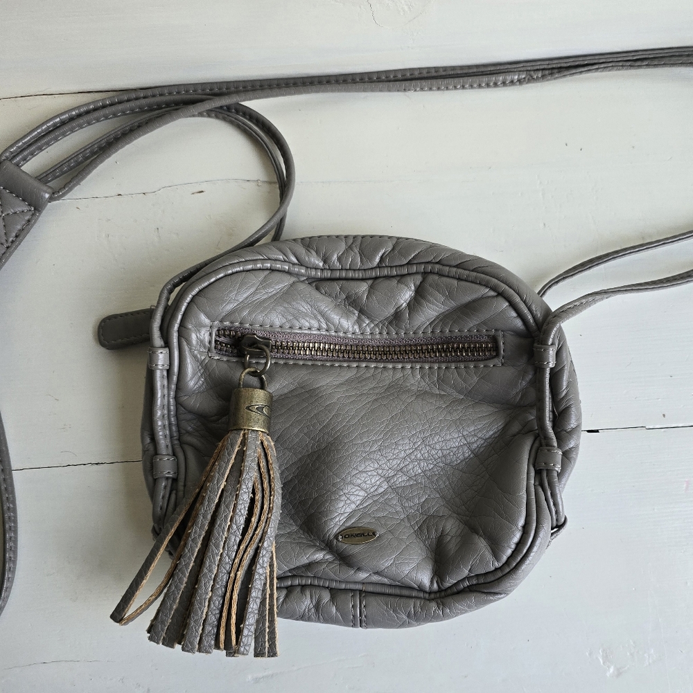 O'Neill grey leather-style crossbody